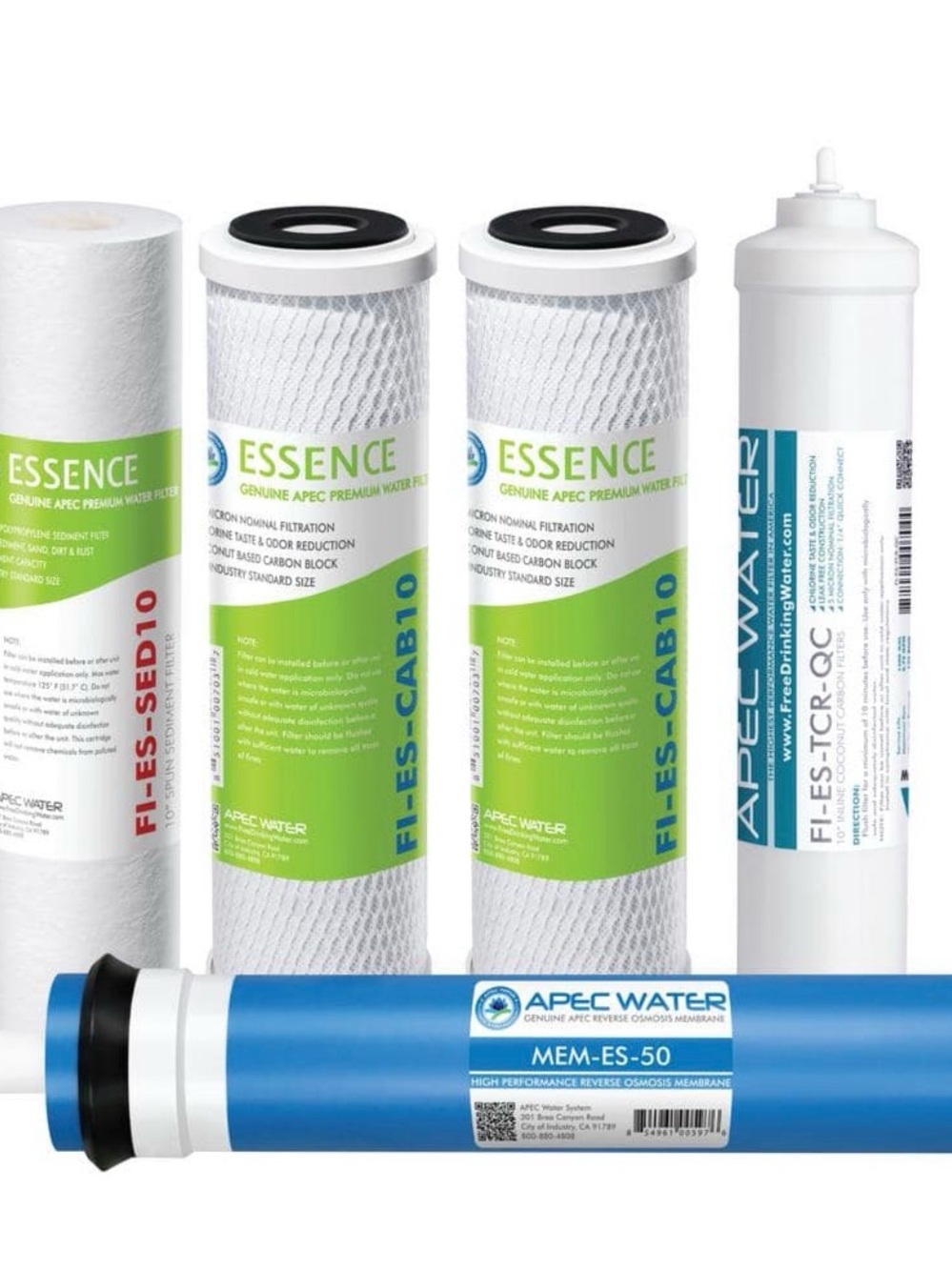 Open Box APEC 5-stage System Filter Water Replacement RO & Filter Cartridge Set